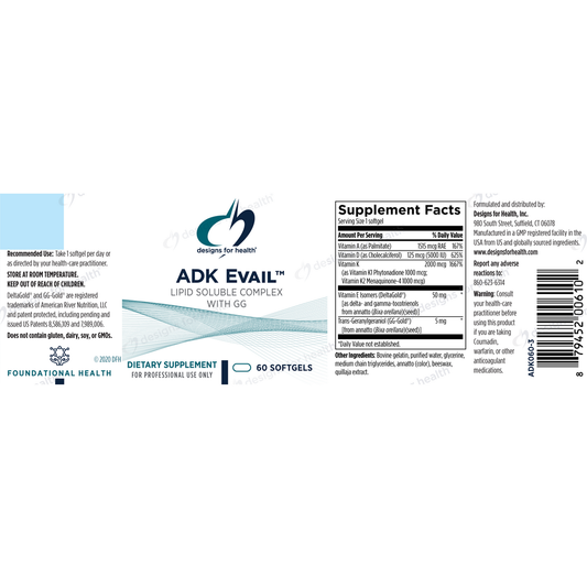 ADK Evail – 60 Softgels by Designs for Health