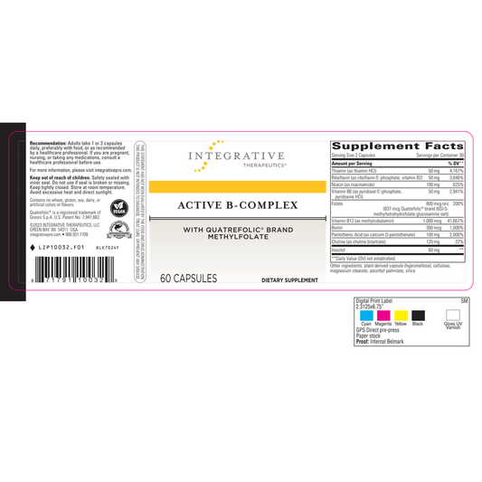 Active B-Complex – 60 Capsules by Integrative Therapeutics