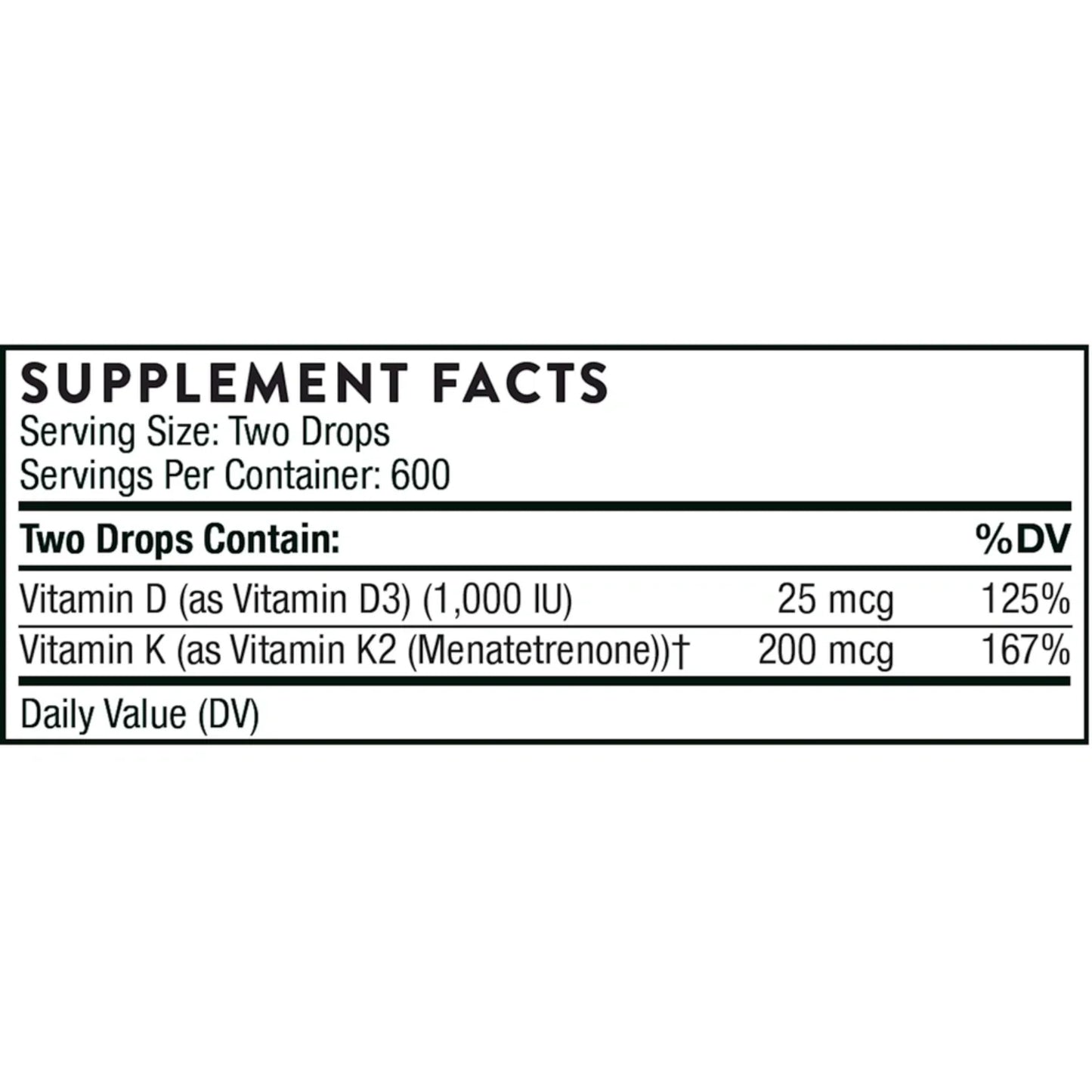 Vitamin D/K2 Liquid