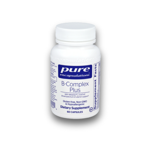 B-Complex Plus 60 capsules bottle by Pure Encapsulations
