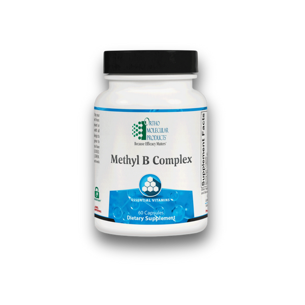 Methyl B Complex 60 capsules bottle by Ortho Molecular Products