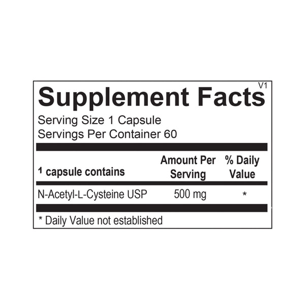 N‑Acetyl Cysteine (60 Capsules) by Ortho Molecular Products