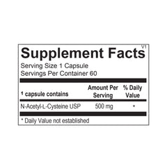 N‑Acetyl Cysteine (60 Capsules) by Ortho Molecular Products