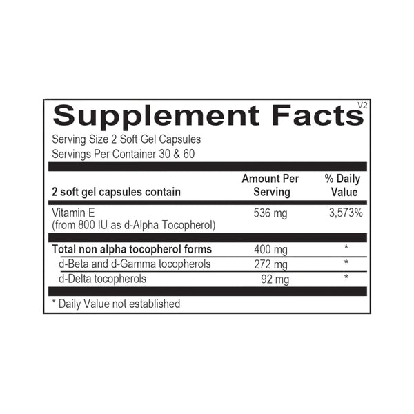 Natural Vitamin E Mixed Tocopherols by Ortho Molecular Products