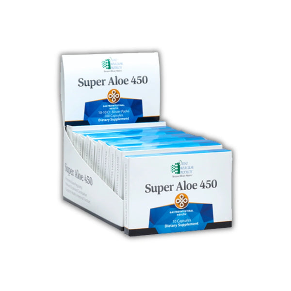 Super Aloe 450 Blister Packs – 10 Capsules by Ortho Molecular Products