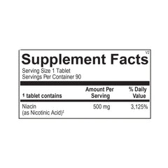 Time Release Niacin – 90 Tablets by Ortho Molecular Products