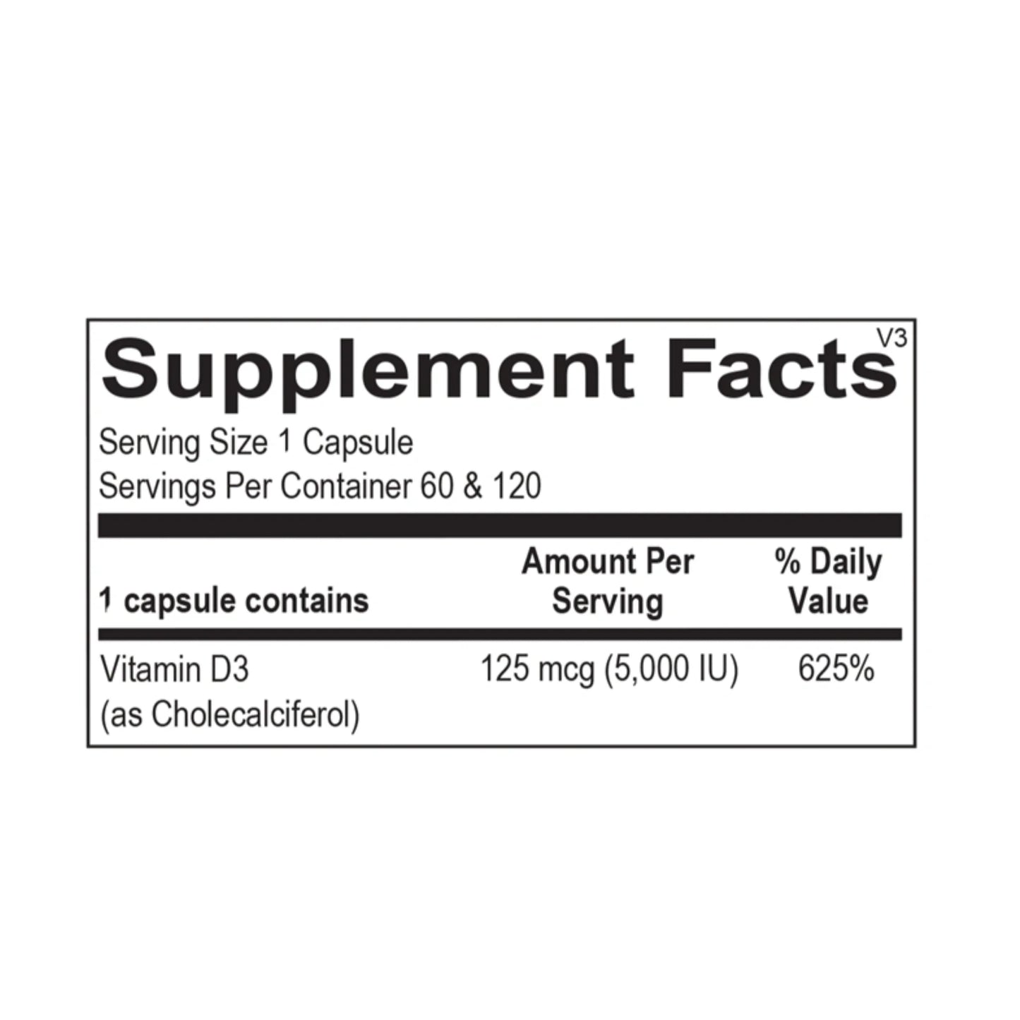 Vitamin D 5,000 IU