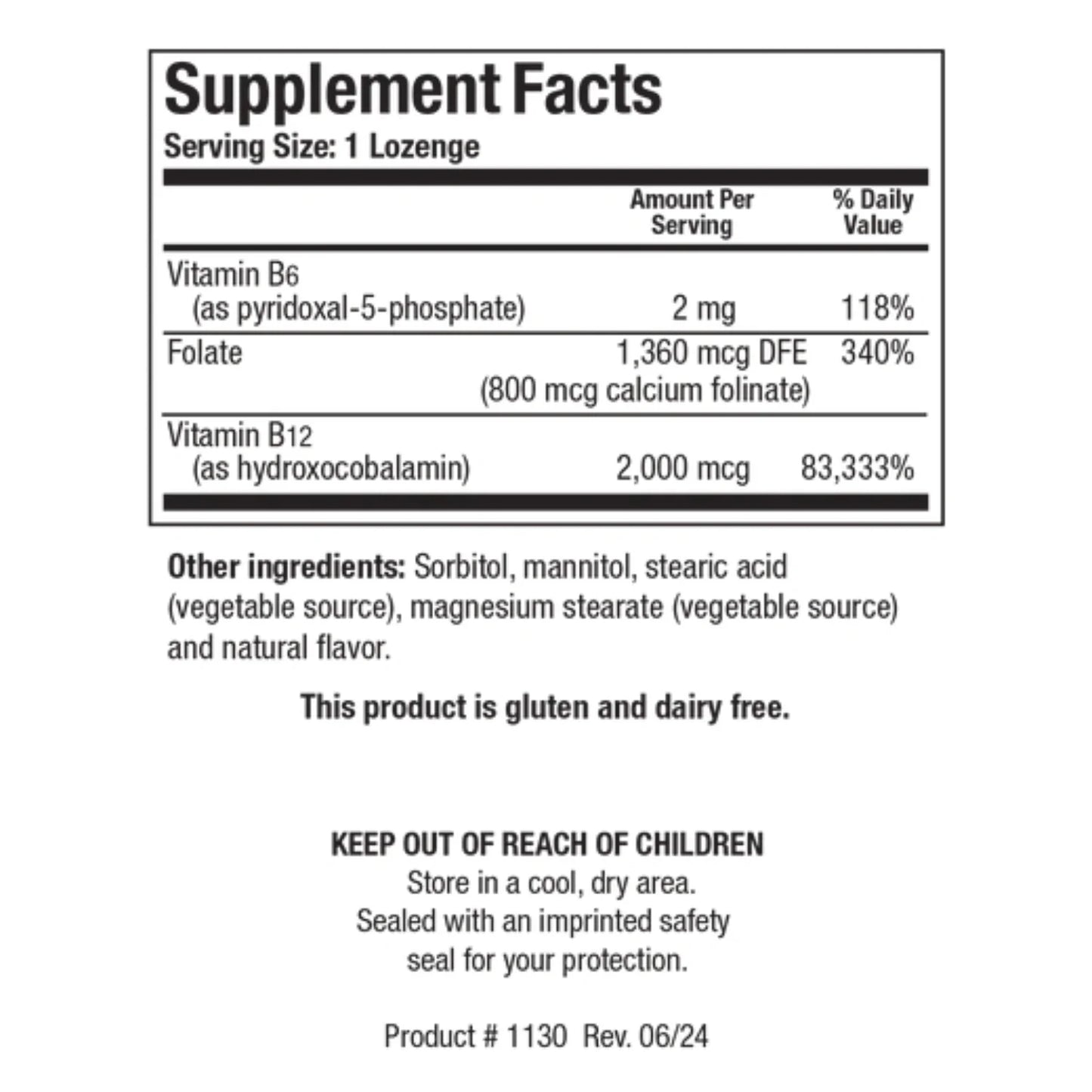 B12-2000 Lozenges