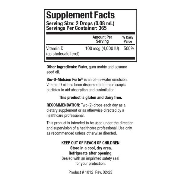 Bio-D-Mulsion Forte - Biotics Research