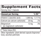 Supplement Facts label for Buffered Vitamin C 60 Capsules by Integrative Therapeutics