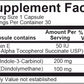 Supplement Facts label for EstroDIM 30 Capsules by Ortho Molecular Products
