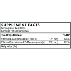 Vitamin D/K2 Liquid - Thorne