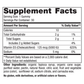 Supplement Facts label for Vitamin D3 5000 30 Gummies by Nordic Naturals