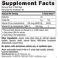 Supplement Facts label for Vitamin D3 + K2 120 Softgels by Nordic Naturals