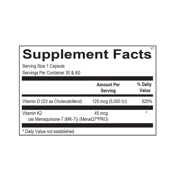 Vitamin K2 with D3 - Ortho Molecular Products