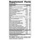 Supplement Facts label for Women's Multivitamin 30 Tablets by Nordic Naturals